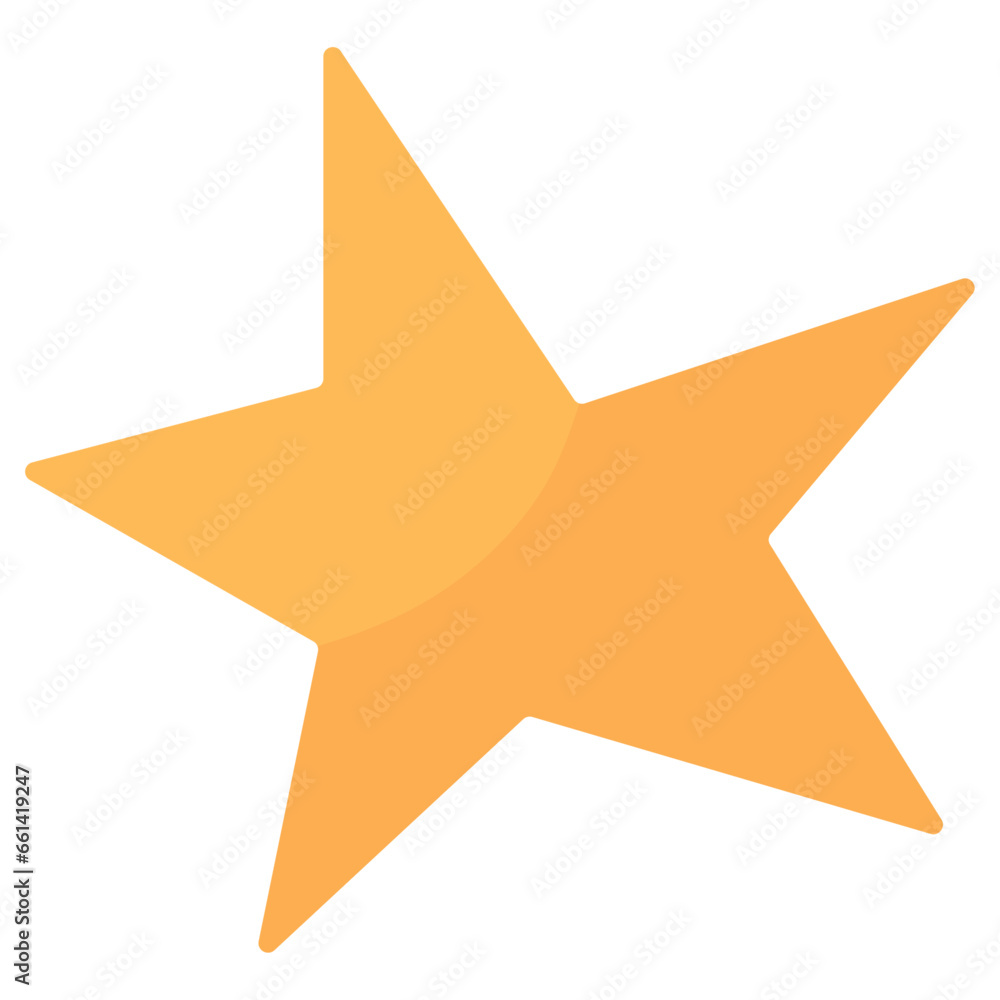 Obraz premium Hand-Drawn Star Element. Vector Icon