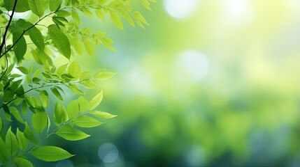 Nature of green leaf in garden at summer. Natural green leaves plants using as spring background cover page greenery environment ecology wallpaper