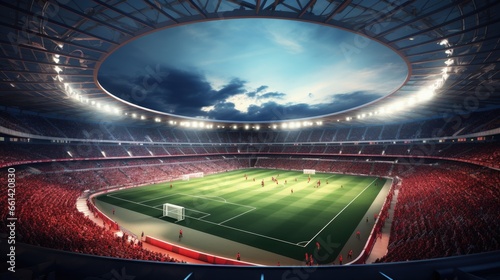 stadium imaginary 3d rendering