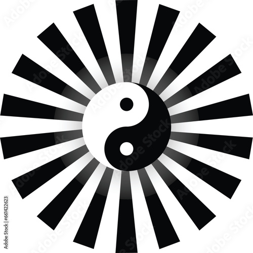 yin yang symbol vector image or clip art