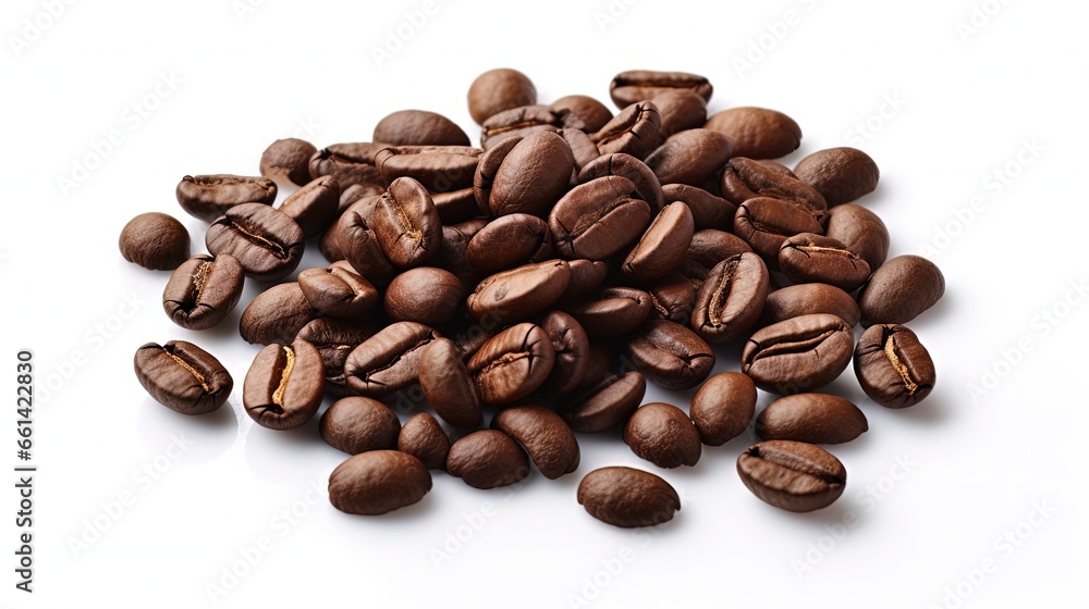 Coffee Beans isolated on white background area for copy space. Coffee Beans isolated on white background area for copy space.