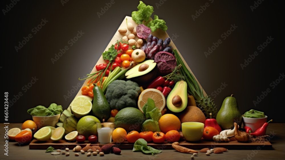 Healthy food pyramid