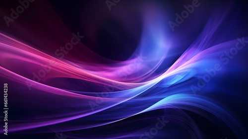 Neon Waves Background, Energy Light Lines Flow © Lucky Ai