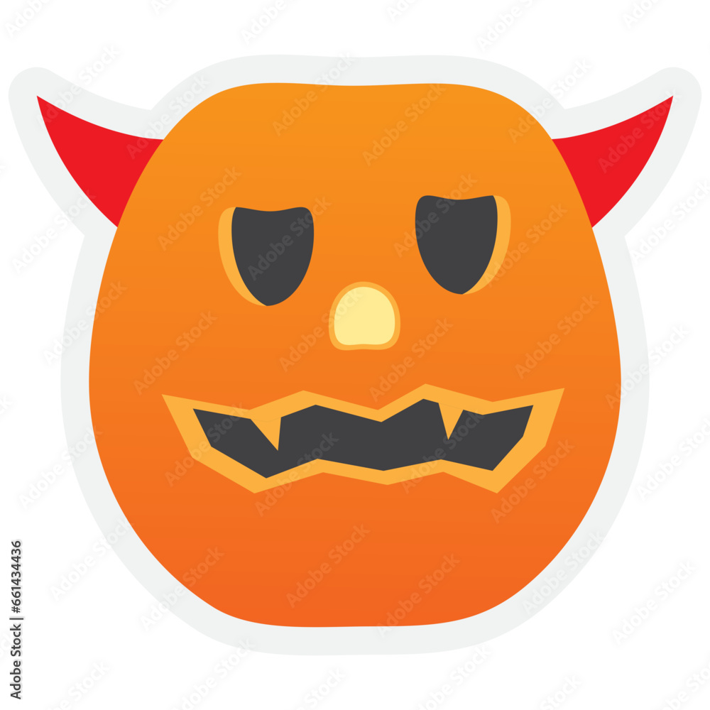 halloween pumpkin face illustration halloween pumpkin face illustration