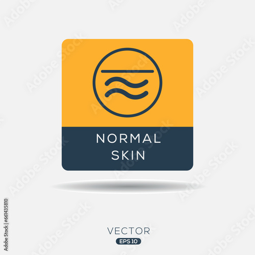 Creative (Normal skin) Icon ,Vector sign.