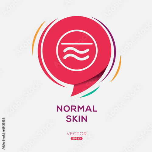 Creative (Normal skin) Icon ,Vector sign.