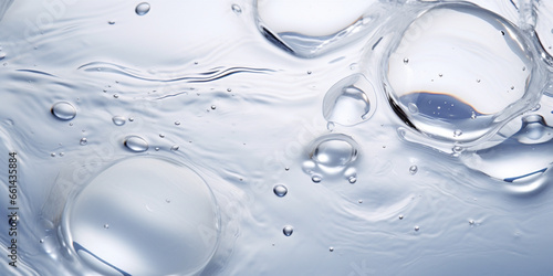 A close-up of a clear liquid cosmetic photo