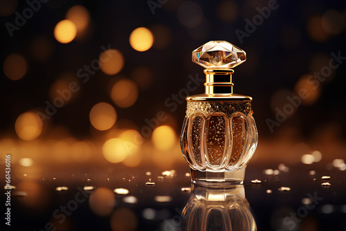 shallow focus photography of perfume bottle. created with generative AI