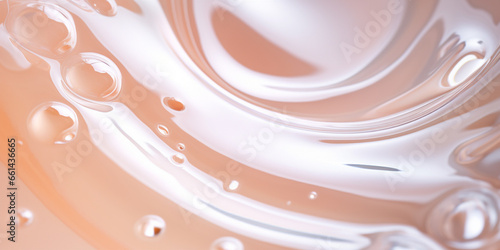 A Close-up of a clear liquid cosmetic product photo