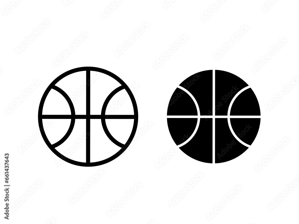 basketball ball icon vector with simple design basketball ball icon vector with simple design