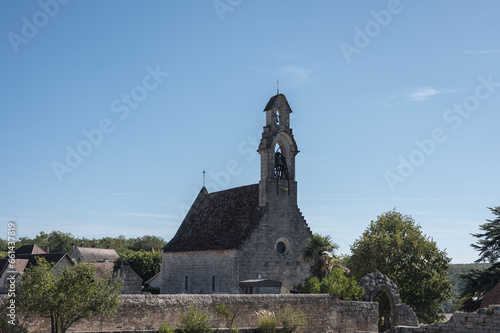 Detail of the beautiful Hospitalet chapel in the Rocamadour cemetery photo