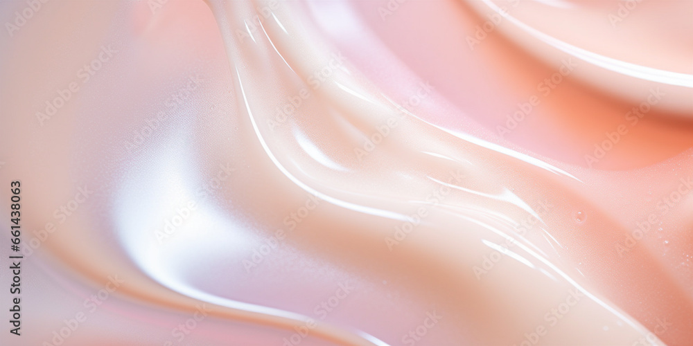 A Close-up of a clear liquid cosmetic product - obrazy, fototapety, plakaty 
