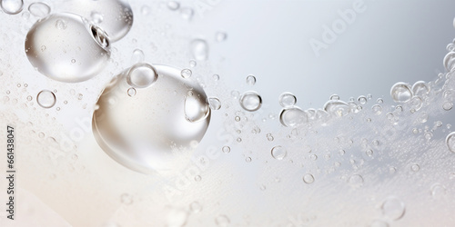 A Close-up of a clear liquid cosmetic product photo