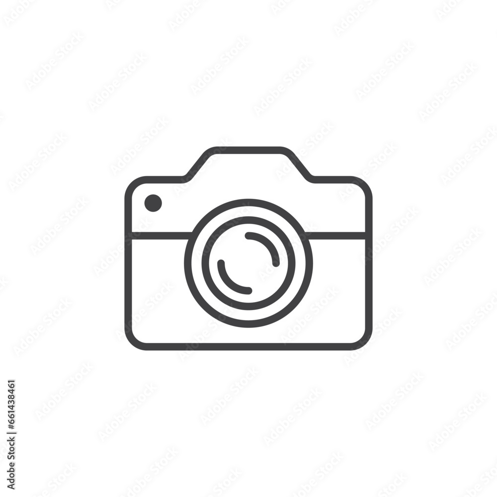 Camera icon in flat style. Photography vector illustration on isolated background. Photo sign business concept. Camera icon in flat style. Photography vector illustration on isolated background. Photo sign business concept.