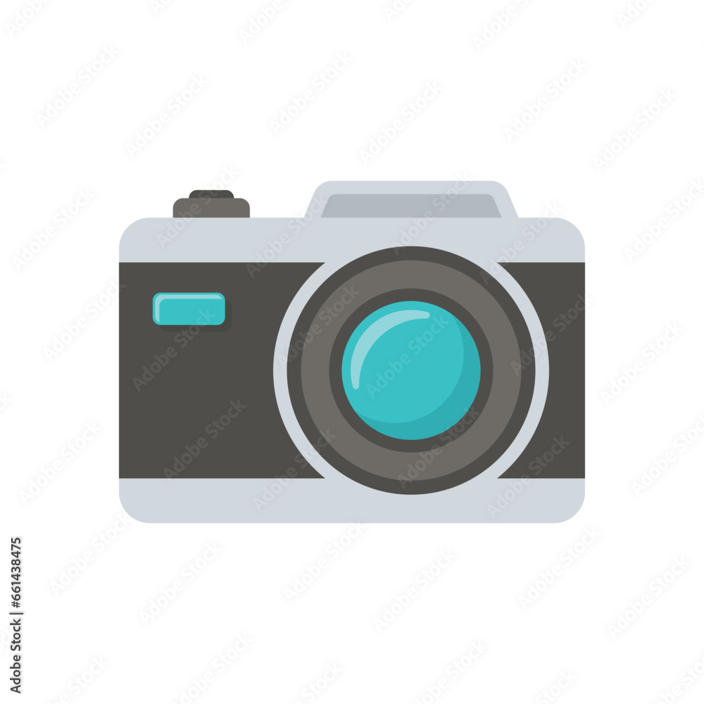Camera icon in flat style. Photography vector illustration on isolated background. Photo sign business concept. Camera icon in flat style. Photography vector illustration on isolated background. Photo sign business concept.