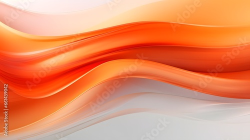 Orange Wavy Flow Background