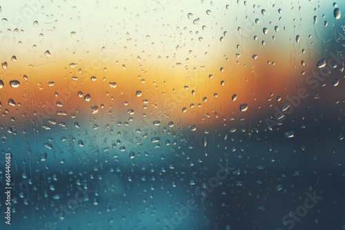 A close up view of a window covered in raindrops. Perfect for adding a touch of realism and mood to any project.