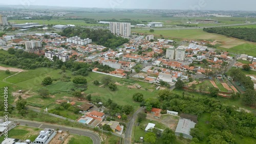 Vista aérea da cidade de Paulínia, no interior de São Paulo. Brasil.  photo