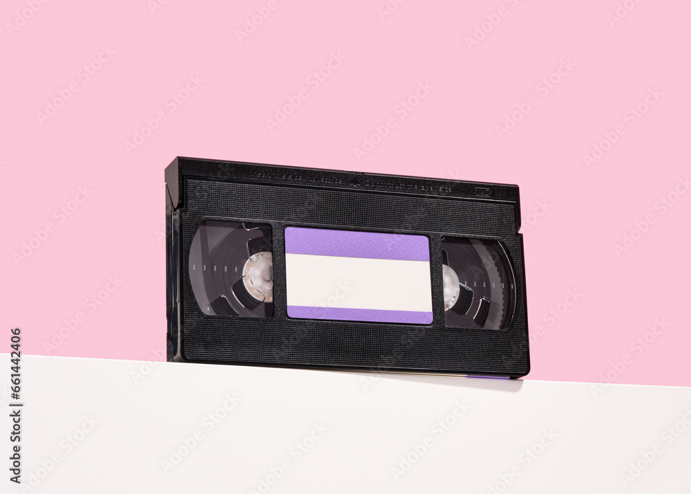 Old vintage black videotape. Movie nights and weekends.