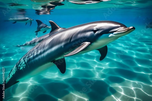dolphin in the water © Alisha
