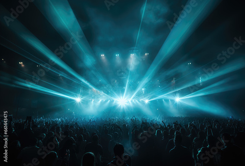 Amidst a pulsing sea of flashing lasers and throbbing beats, a euphoric crowd comes together in perfect harmony at a mesmerizing concert event