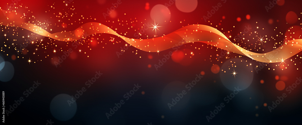 Abstract christmas background illustration, generative AI