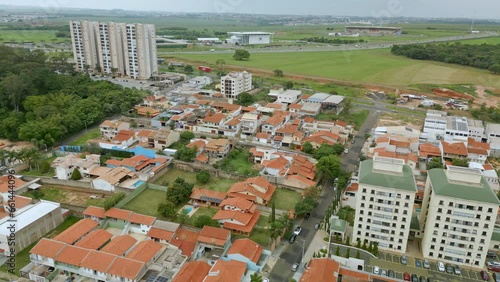 Vista aérea da cidade de Paulínia, no interior de São Paulo. Brasil.  photo