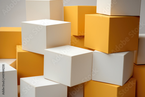 Background with boxes