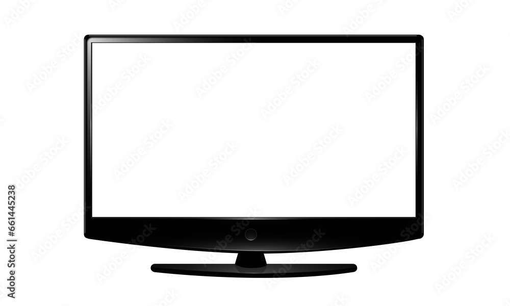 llcd tv monitor isolated on white background, plasma realistic illustration, White blank HD monitor mockup, Modern video panel black flat screen with clipping path llcd tv monitor isolated on white background, plasma realistic illustration, White blank HD monitor mockup, Modern video panel black flat screen with clipping path