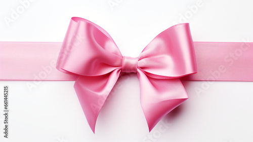 A large pink bow