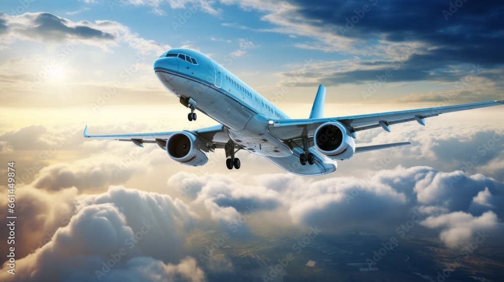 Fototapeta premium Family traveling - Airport