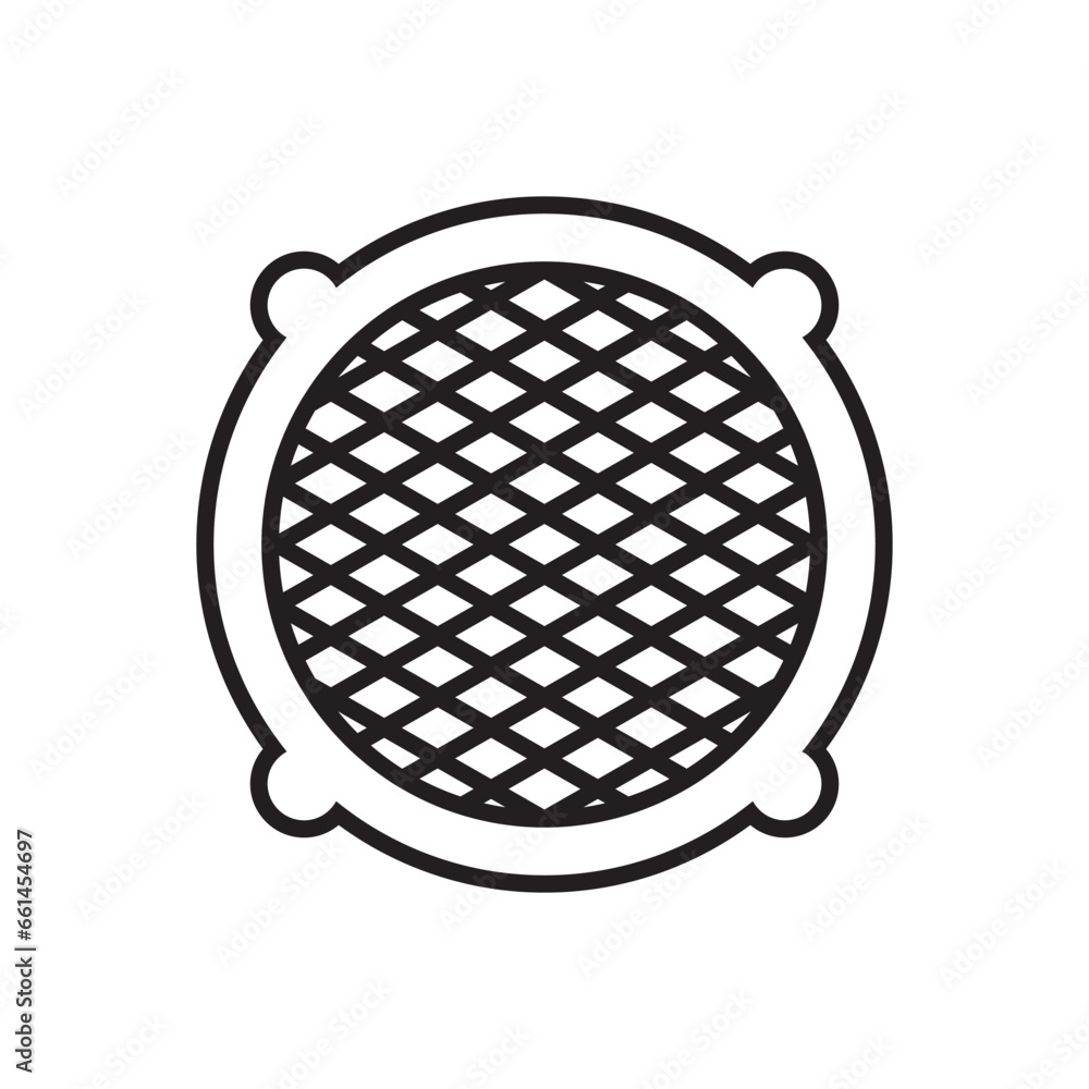 woofer icon design vector isolated woofer icon design vector isolated