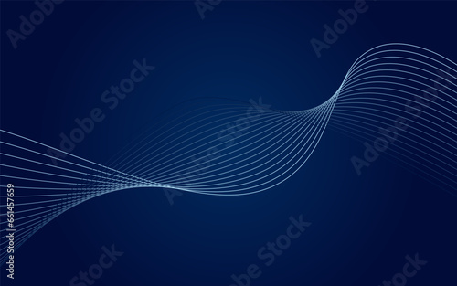 Futuristic background. Gradient geometric banner with blue. Equalizer for music. EPS 10 vector.