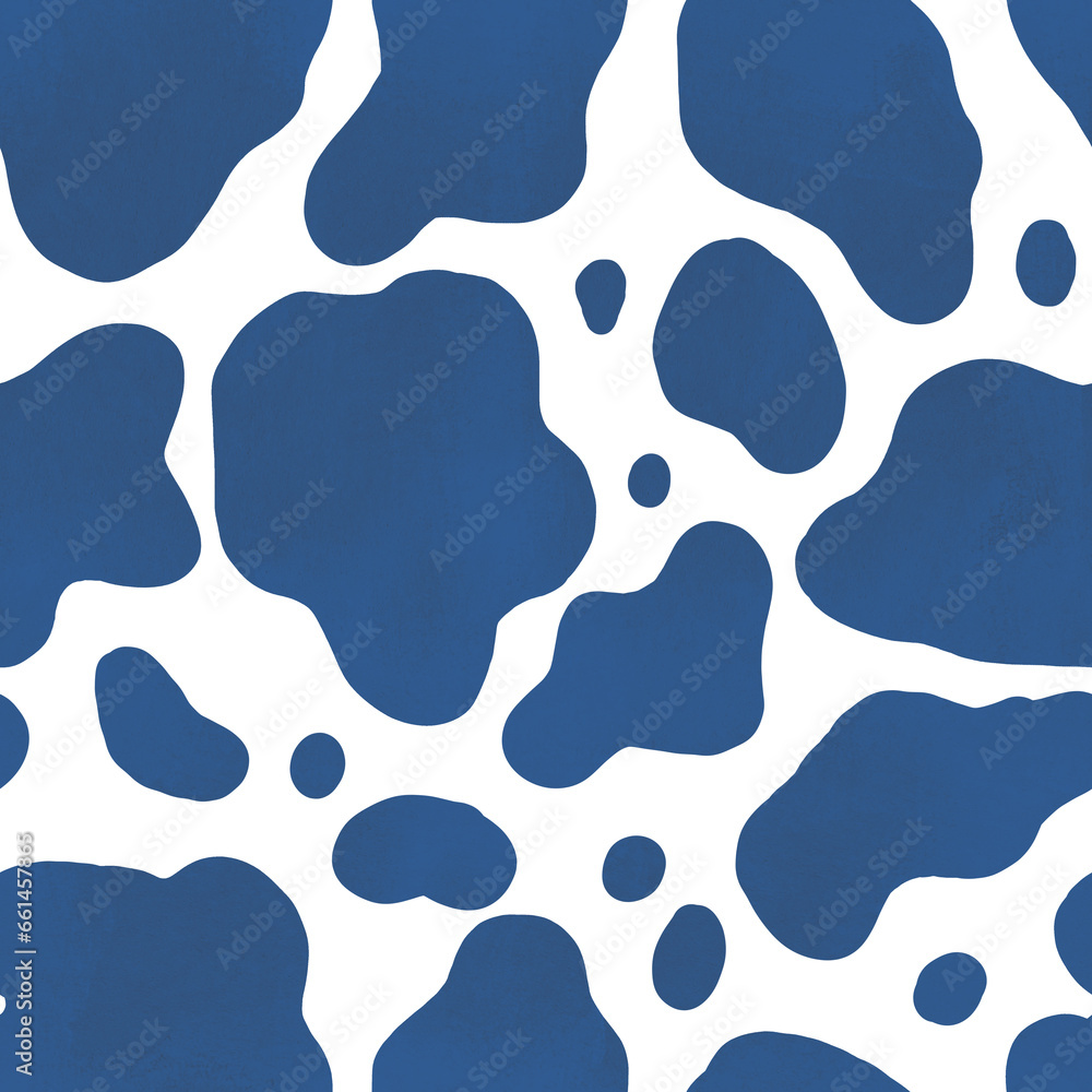 Cow pattern. Seamless pattern with cow spots. Round shape bubbles. Isolated on white background Cow pattern. Seamless pattern with cow spots. Round shape bubbles. Isolated on white background