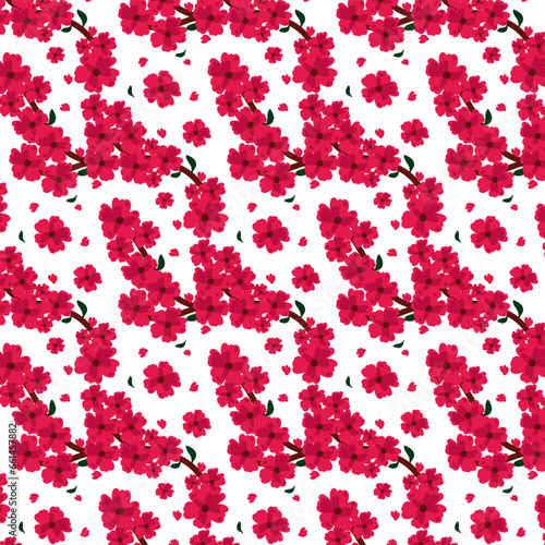 Colorful floral Seamless pattern. for fabric, print, textile and wallpaper
