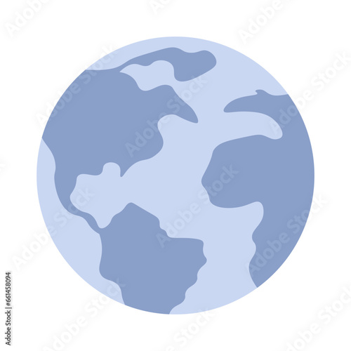 Globe world 2D cartoon object. Earth planet isolated vector item white background. Sphere global. Circle shape. Destination exploration geography. Earth sphere color flat spot illustration © The img