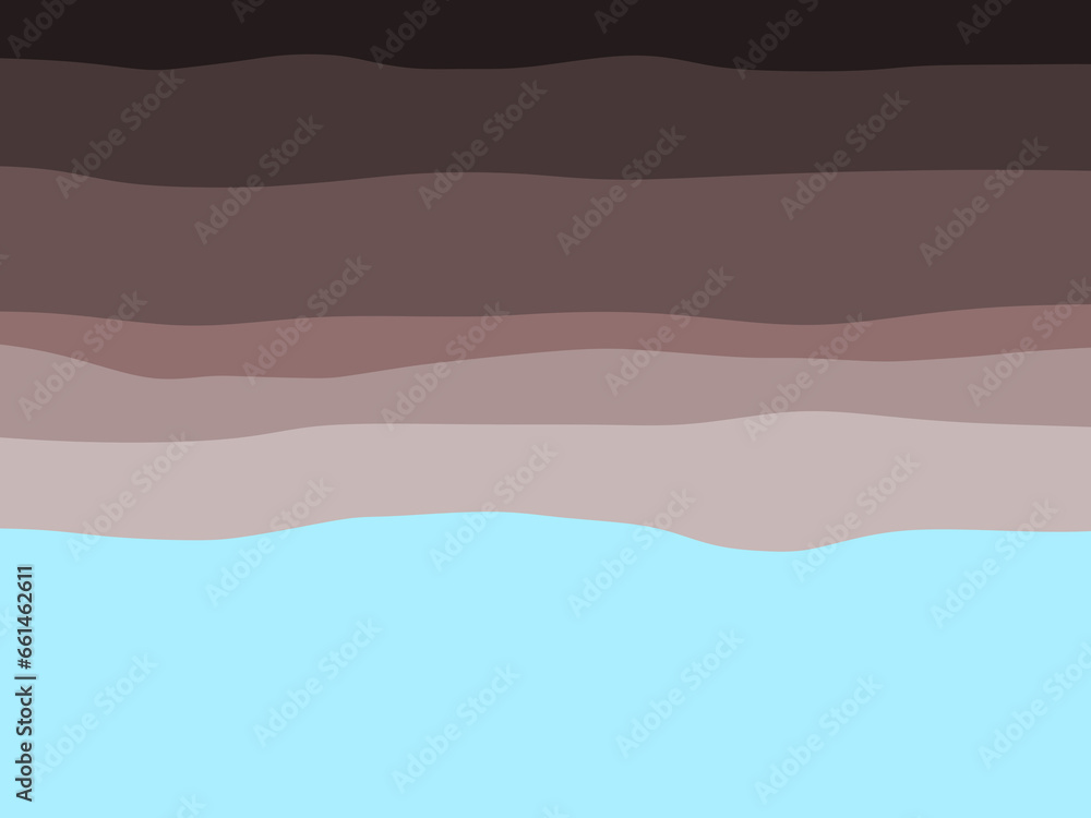 Geological subsurface. Layered soil and groundwater. Geological subsurface. Layered soil and groundwater.