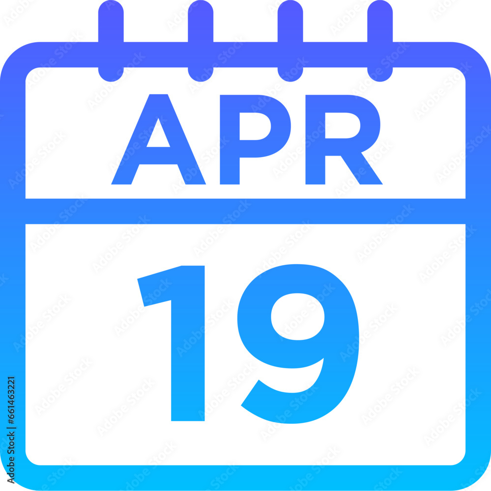 04-April - 19 Line Gradient Icon pictogram symbol visual illustration 04-April - 19 Line Gradient Icon pictogram symbol visual illustration