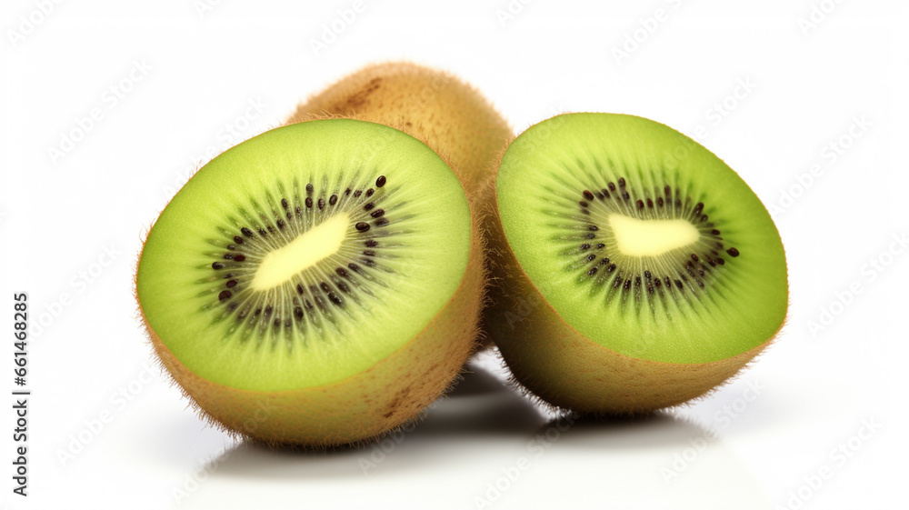 Kiwi isolated on white background. Generative AI Kiwi isolated on white background. Generative AI
