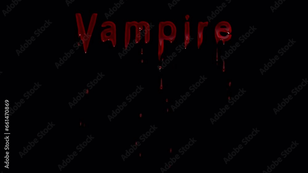 Unleash Horror with Vampire Blood Drip Animation Unleash Horror with Vampire Blood Drip Animation