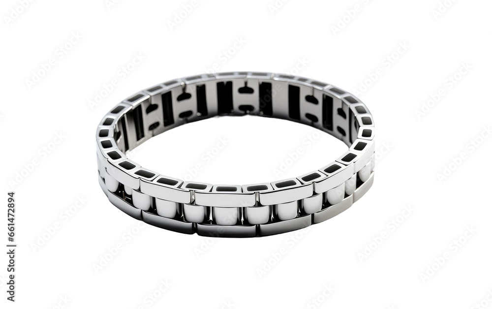 Attractive Wellness The Magnetic Bracelet for Balance and Beauty Isolated on a Transparent Background PNG.