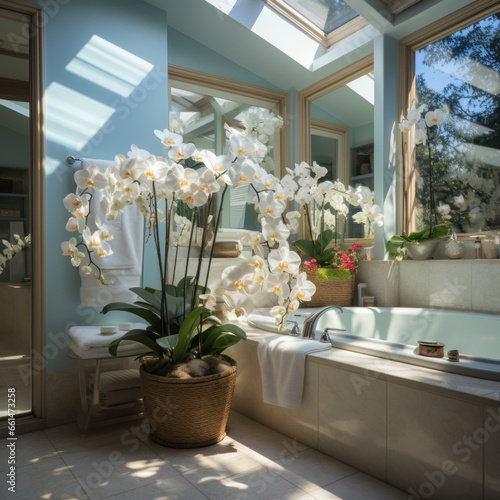  a bright bathroom with skylight   © Sekai