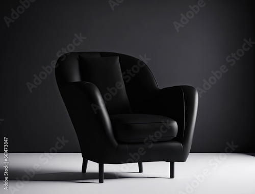 Elegant black classic armchair © jozzeppe777
