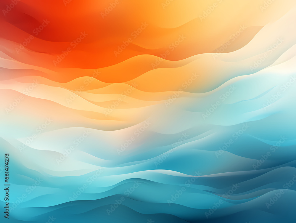 A Blue And Orange Waves A Blue And Orange Waves