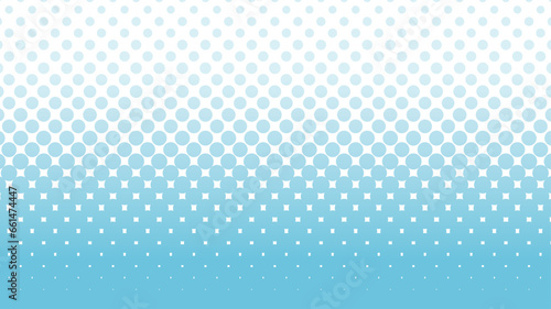 ハーフトーン  背景　水色　グラデーション  シンプル
