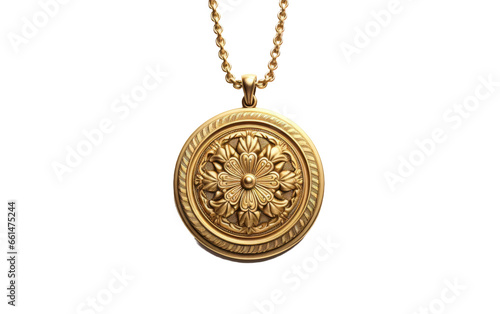 Elegant Medallion Design Shines with Prestige and Pride Isolated on a Transparent Background PNG.
