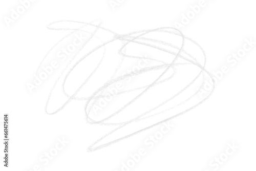 white pencil strokes isolated on transparent background