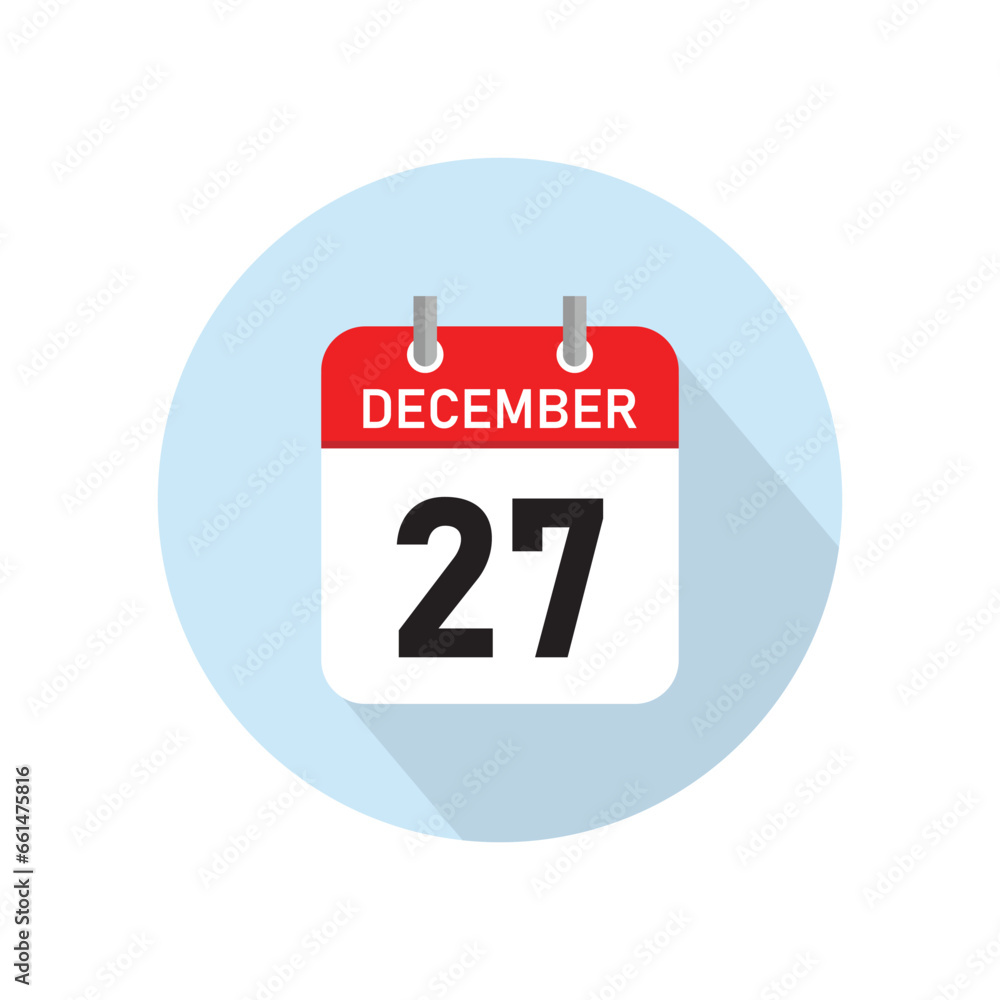 December 27 Concept Design. Vector Illustration. December 27 Concept Design. Vector Illustration.
