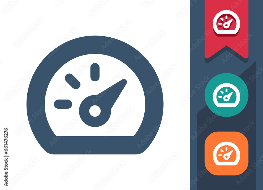 Gauge Icon. Speed Gage, Speedometer, Pressure Gauge Icon. Speed Gage, Speedometer, Pressure