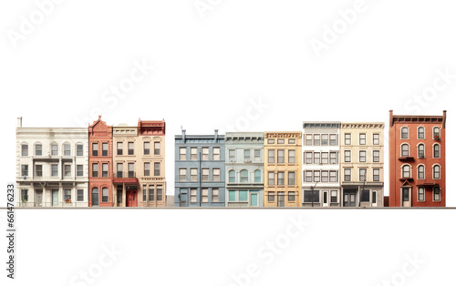 The Building Complex A Harmonious Set of Architectural Wonders Isolated on a Transparent Background PNG.